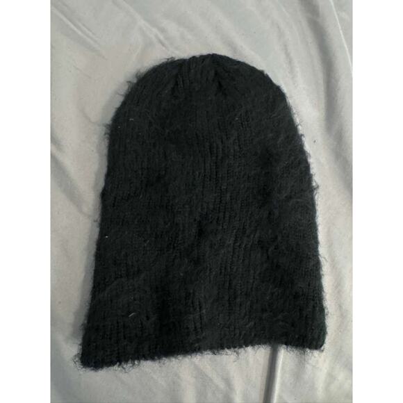 Coal “The Scotty” Black Fuzzy Knit Beanie Hat O/S New with Tags - Picture 6 of 6
